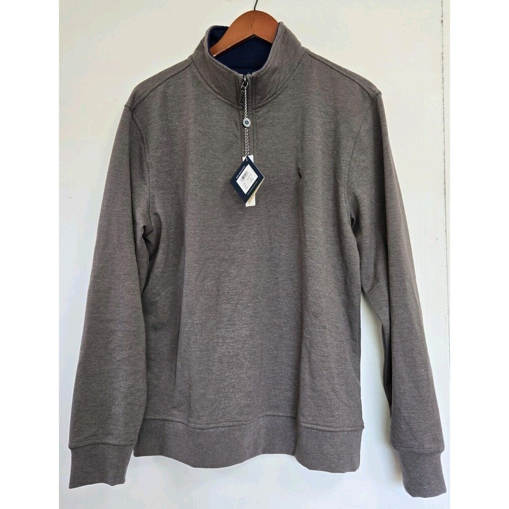 Tailorbyrd 1/4 Zip Shirt Mens M Gray Long Sleeve Golf Sweatshirt Preppy NWT